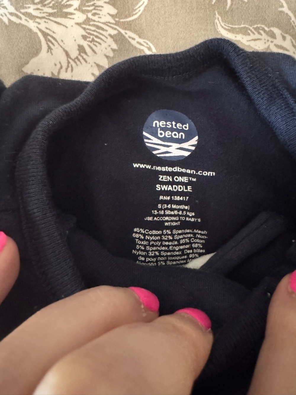 Nested Bean Swaddle - Picture 3 of 3